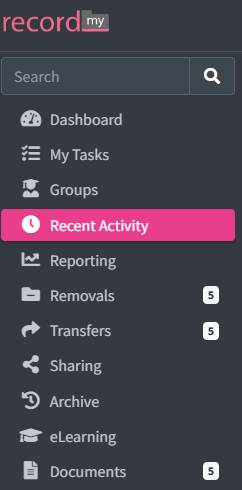 recent activity
