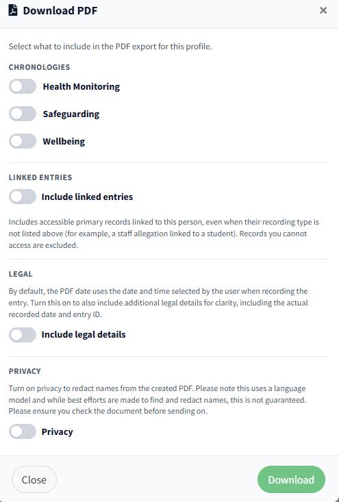 Select chronologies