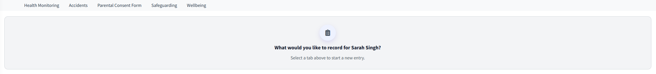 Select entry
