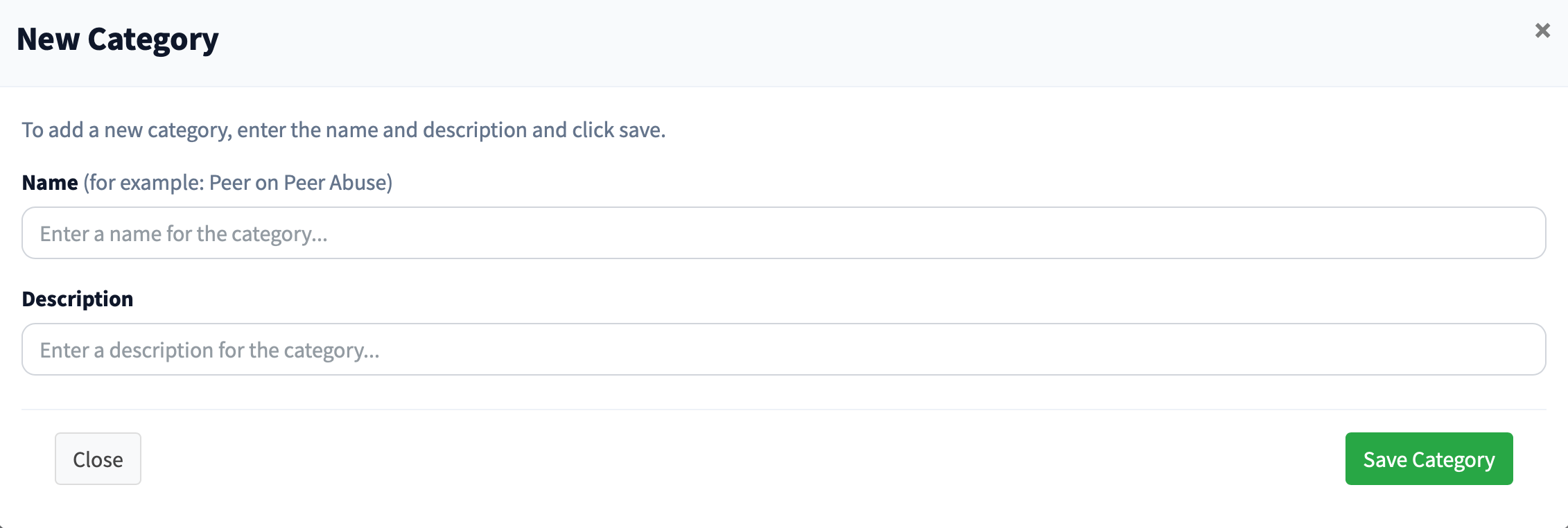 add custom catagory