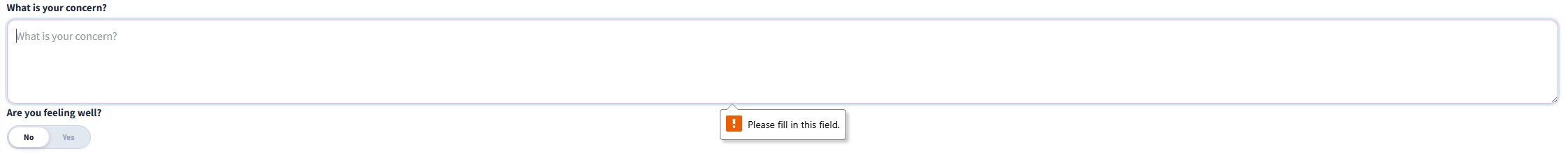 required to fill