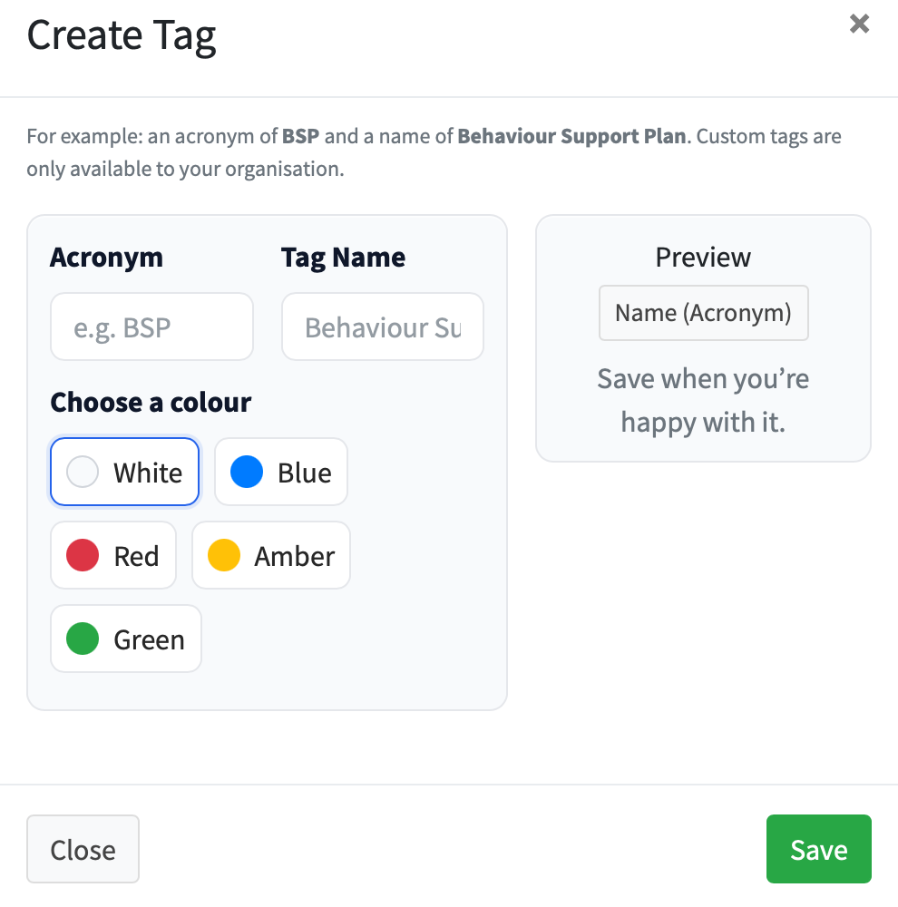 create custom tag